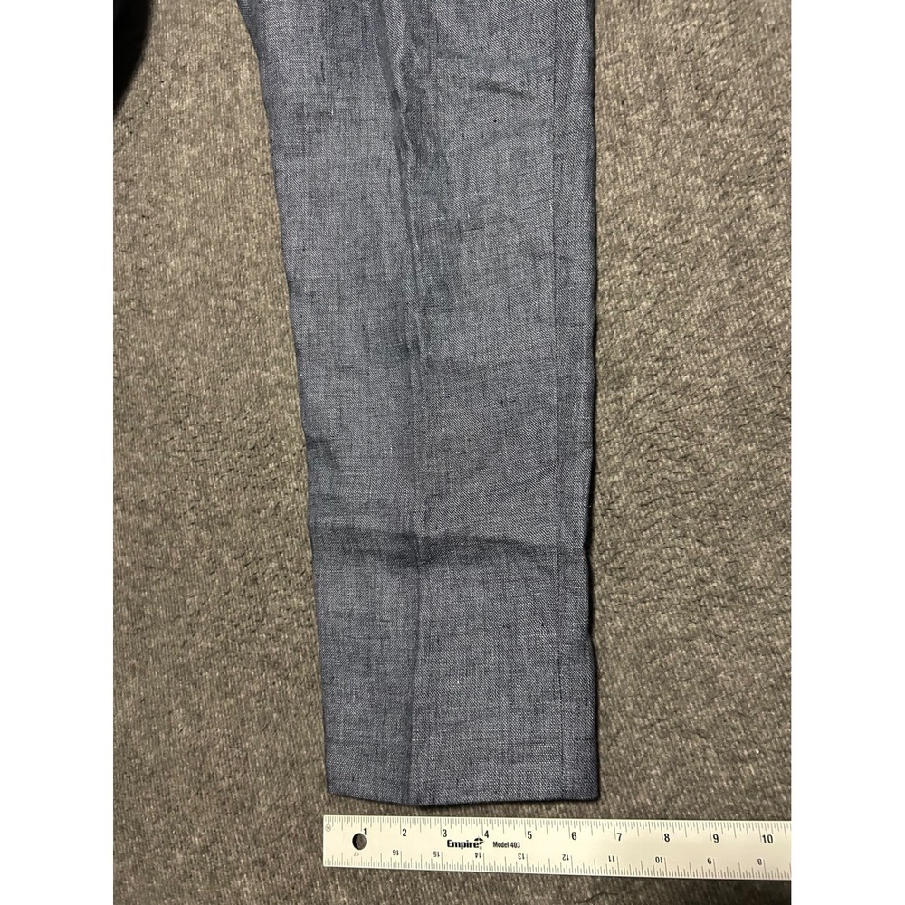Suitsupply brescia linen pants mens blue dress trousers fit 33X27 office - Picture 7 of 7